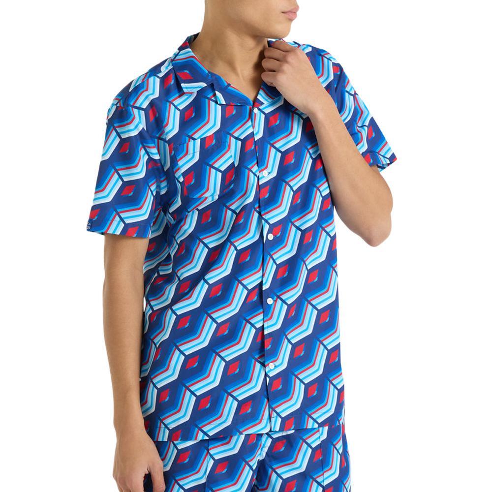 Men's Umbro Regale Blue Printed Shirt