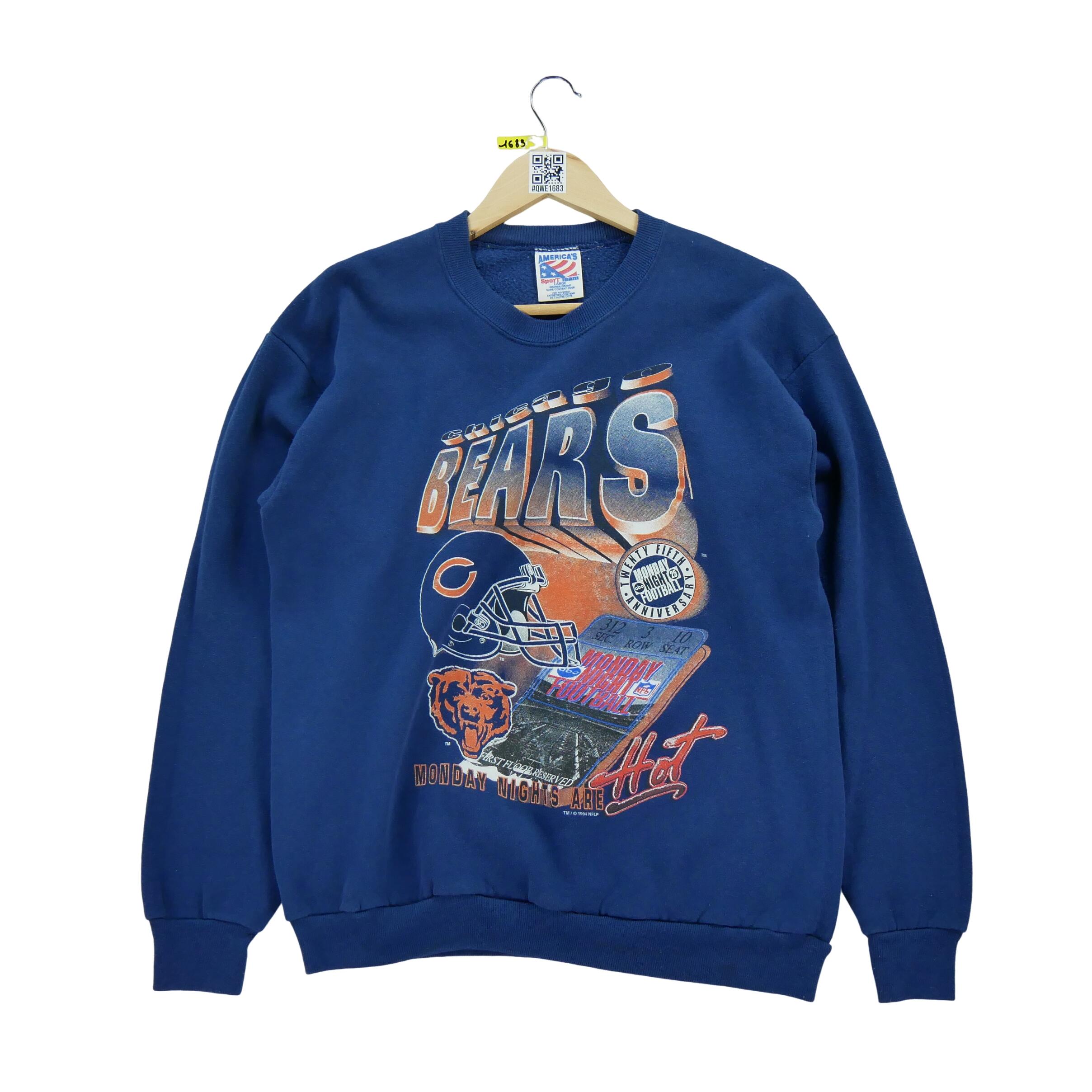 NFL Seconda Mano - Felpa vintage degli Chicago Bears NFL per uomo - Stato buono