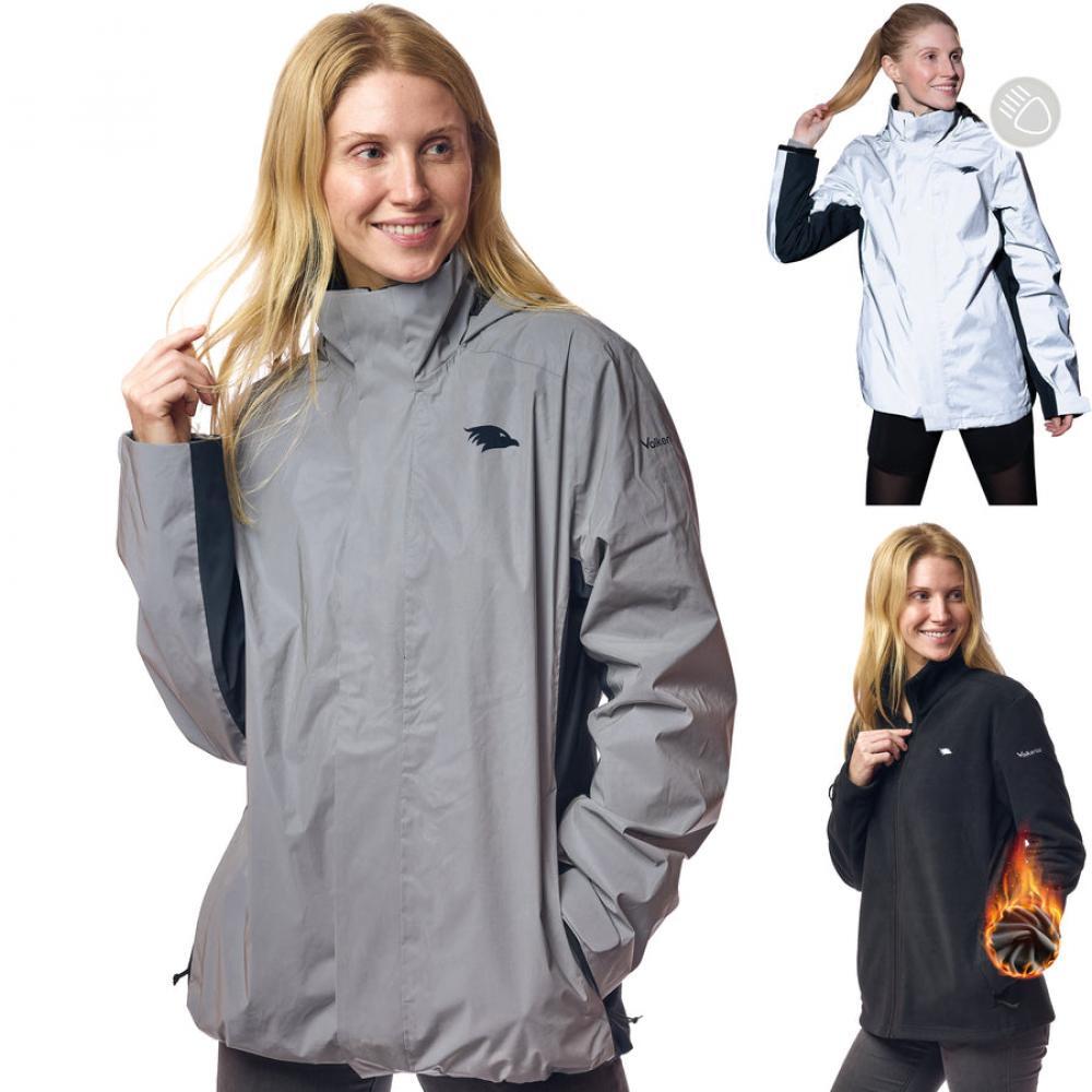 VALKENTAL Valkental Damenjacke 3in1 Smart Jacket wasserdichte Jacke mit Fleece Zipp-In ...