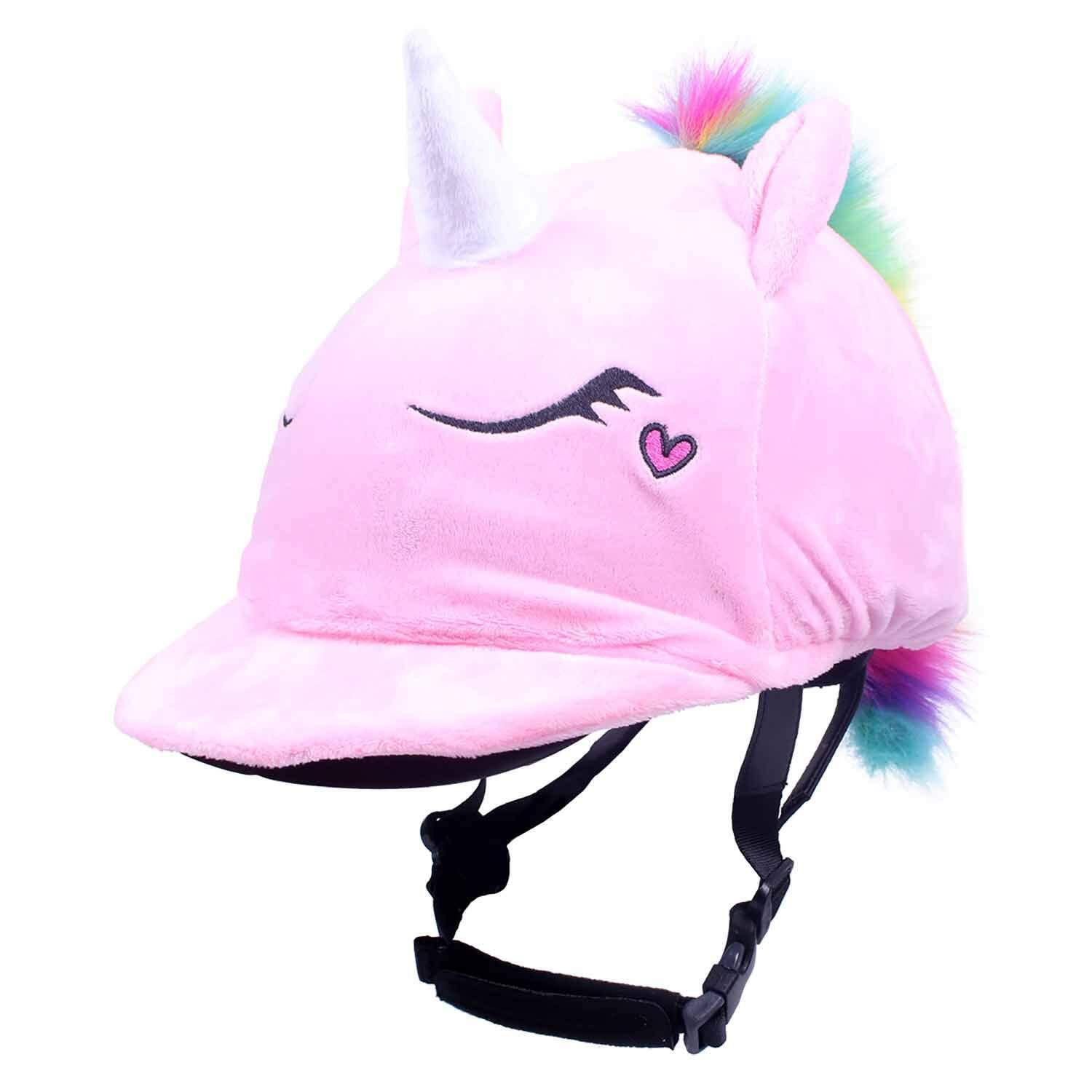 Qhp - Toque Pour Casque Équitation Qhp Unicorn - Casque - Rose - Decathlon