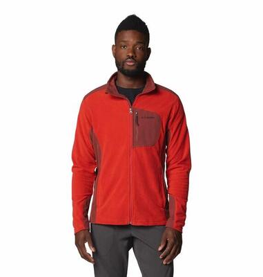 Columbia klamath range fleece-sweatshirt met volledige ritssluiting voor heren