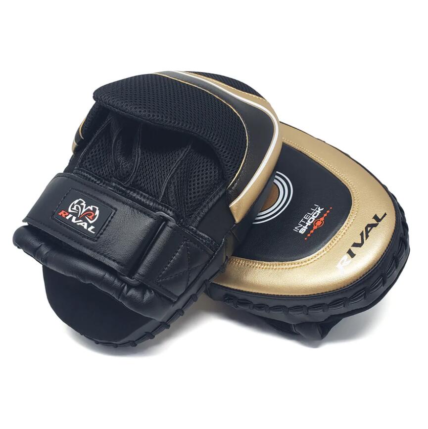 Tarcze Bokserskie Rival INTELLI-SHOCK Punch Mitts RPM10 (next gen.) Złote/Czarne 3/3