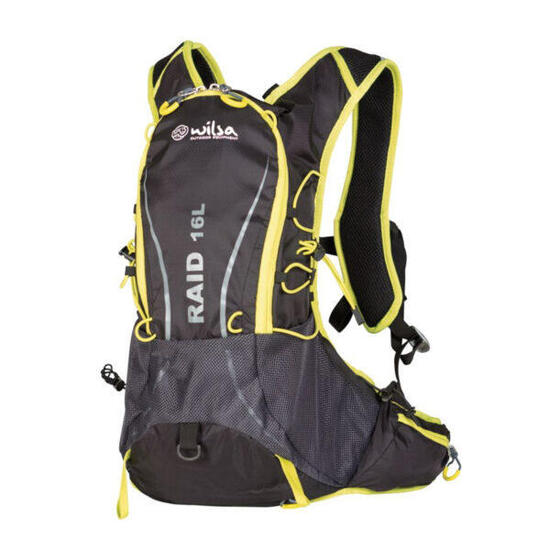 Sac à Dos Raid-Trail 16 litres Noir et jaune