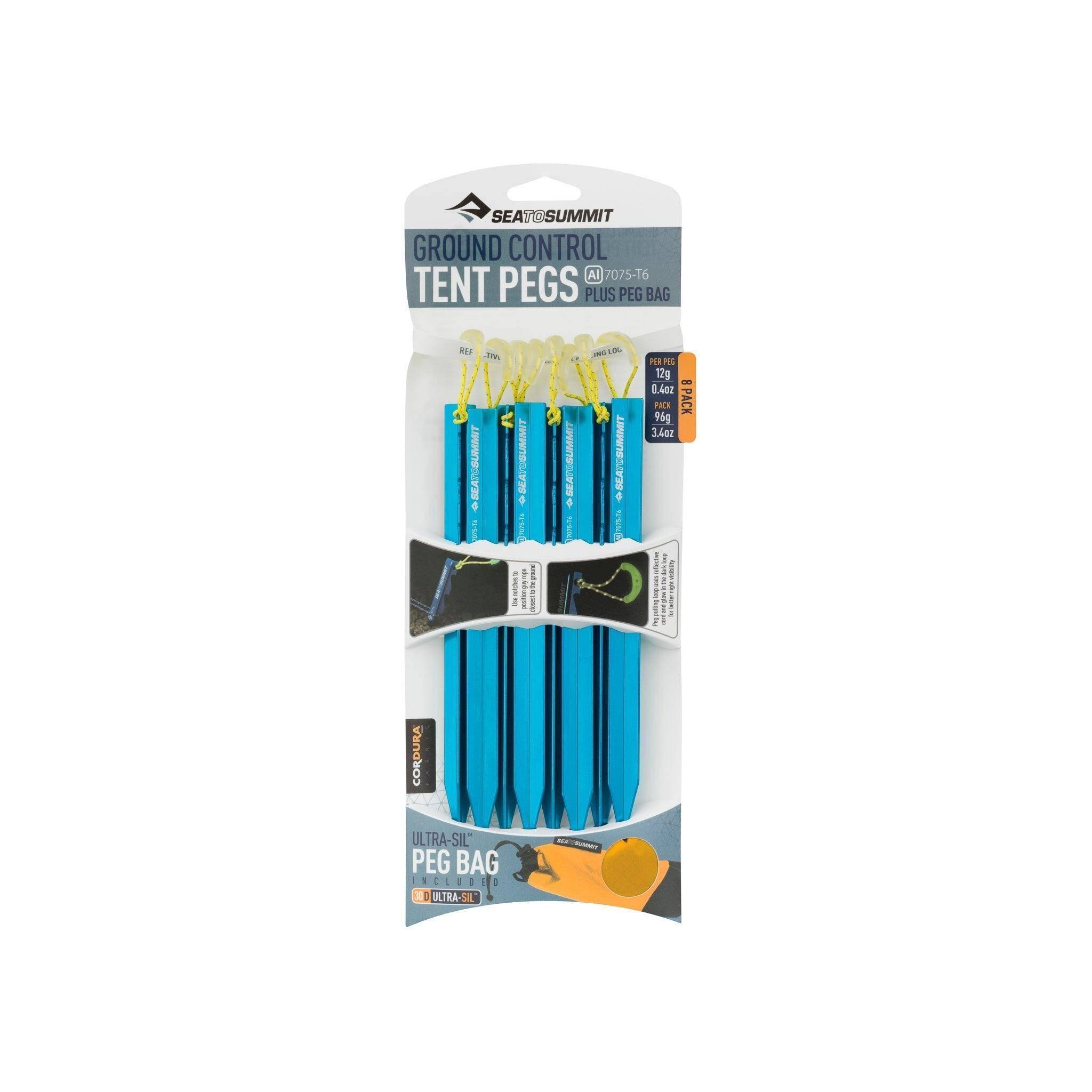 Sea to Summit Ground Control Tent Pegs - [8 Pack] -  5