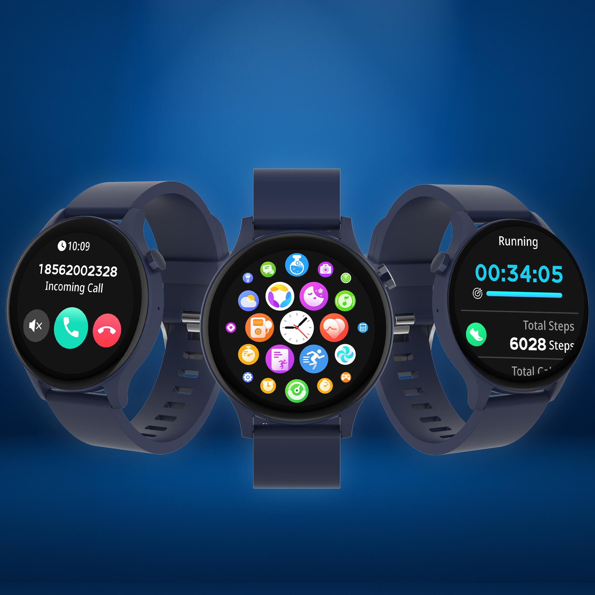 Smartwatch - Volledige Belfunctie - 100+ sportmodi - Hartslagmeter - SWC338BU 6/7