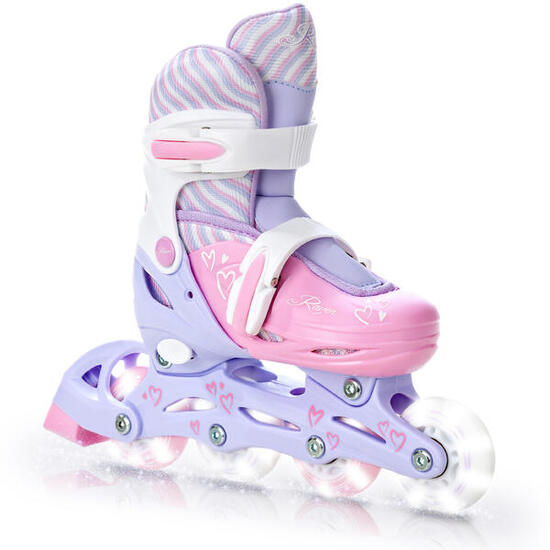 Rolki Regulowane Raven Loret Świecące Kółka LED