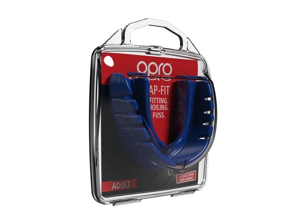 Protège-dents OPRO Snap-Fit Adulte – Bleu électrique 4/5