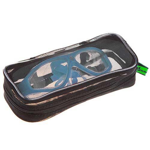 Mad Wave Junior Flame Mask Czarna Przydymiona