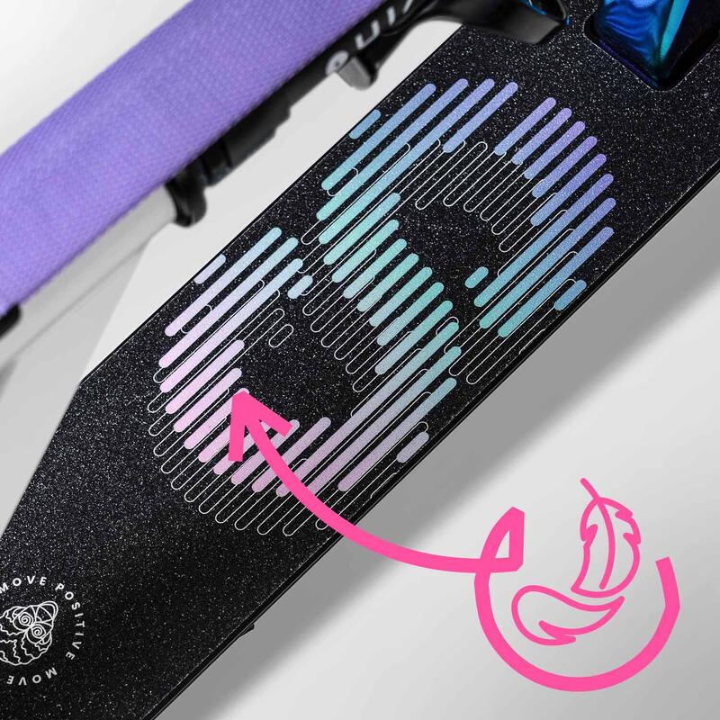 Scooter urbana Movino Infinity Rainbow para crianças, adolescentes e adultosy-90
