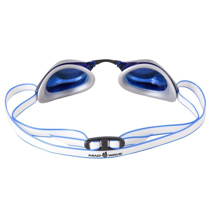 Mad Wave Turbo Racer II Gespiegeld - Blauw/Wit 3/4