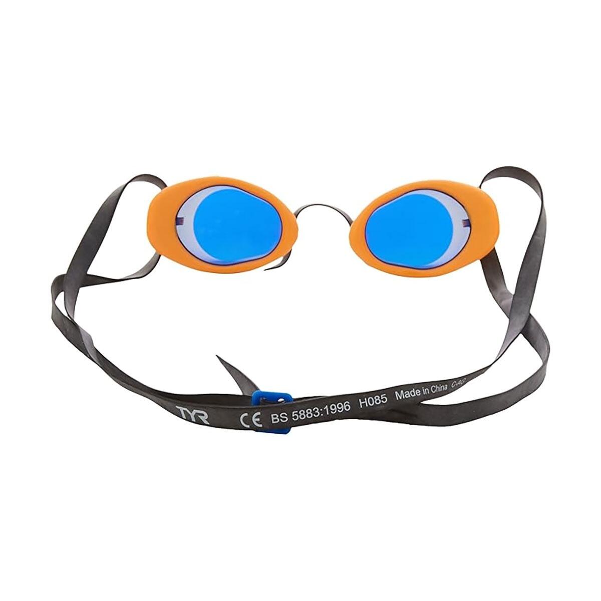 TYR Vesi Mirrored Goggles - Grey/Yellow 3/4