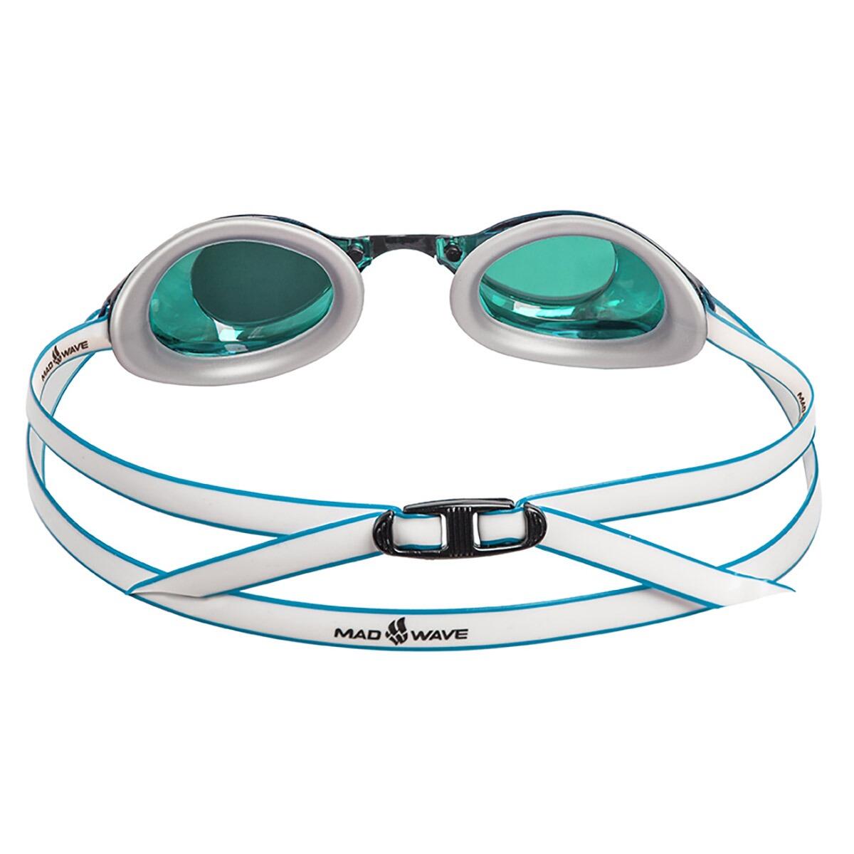 Gafas Mad Wave Turbo Racer II espejadas - Turquesa 3/4