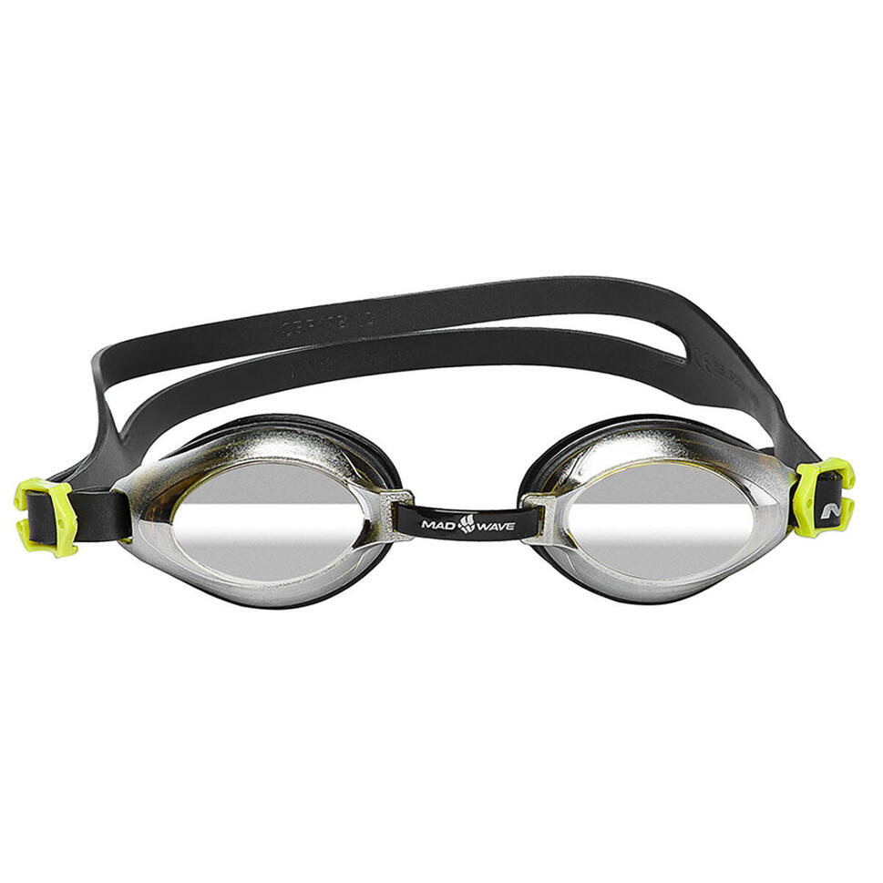 Gogle Lustrzane Mad Wave Junior Aqua W Kolorze Czarnym