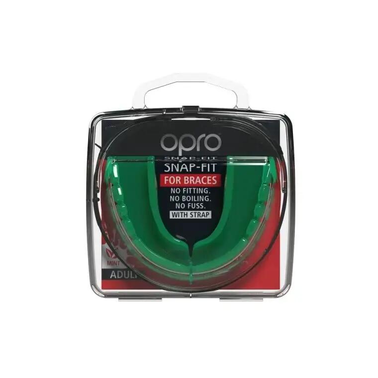 Protège-dents OPRO Snap-Fit pour bagues – Menthe verte 5/6