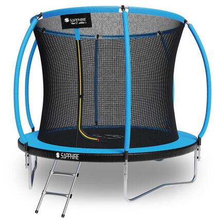 Trampolina Sapphire ST-8080W 8FT 252 cm z siatką wewnętrzną drabinka