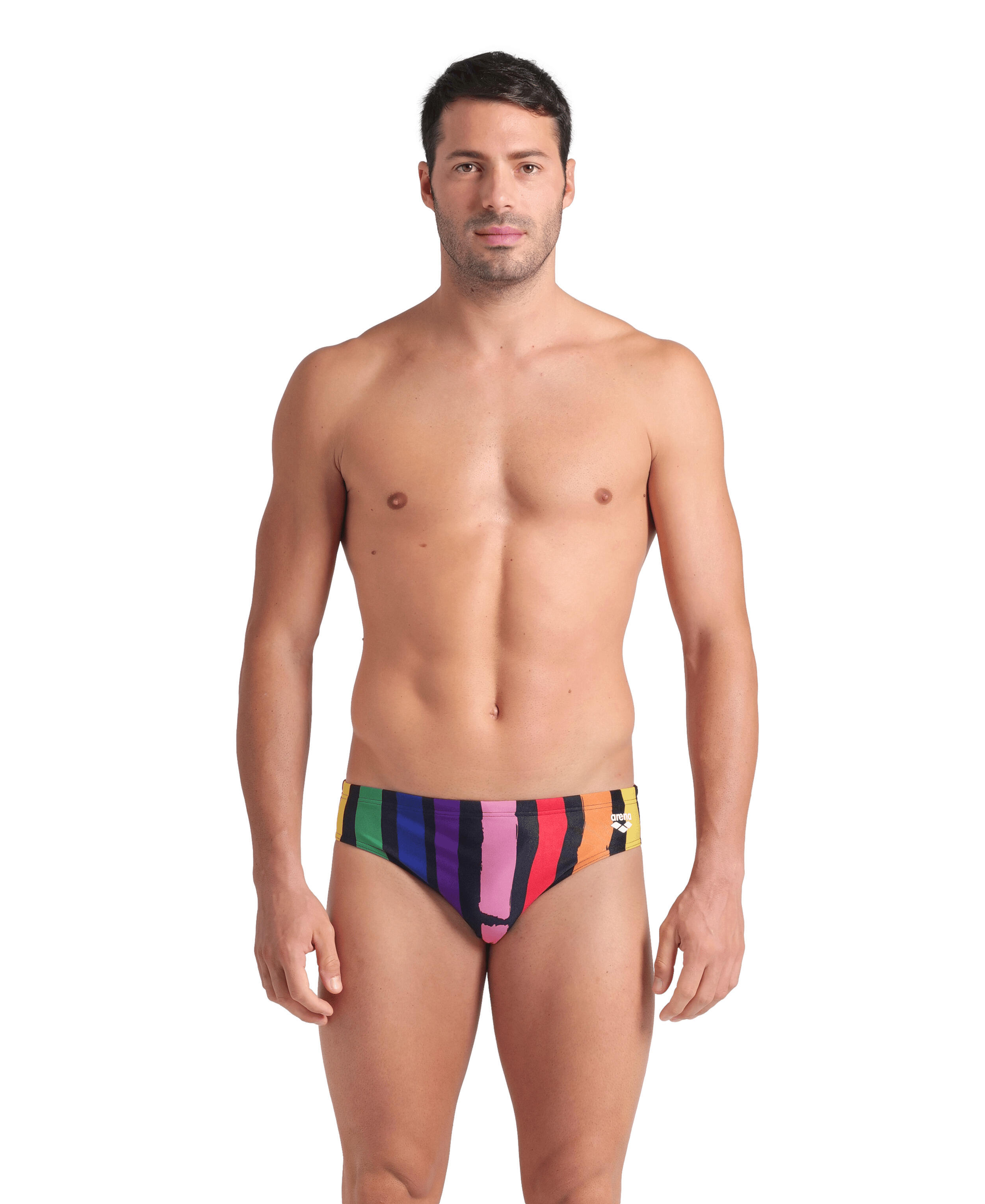 ARENA Arena Let it Beat Slip - Zwart Multi / Zwart - Maat UK 32