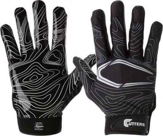 American Football - Handschuhe - Receiver-Handschuhe - Erwachsene (Schwarz)