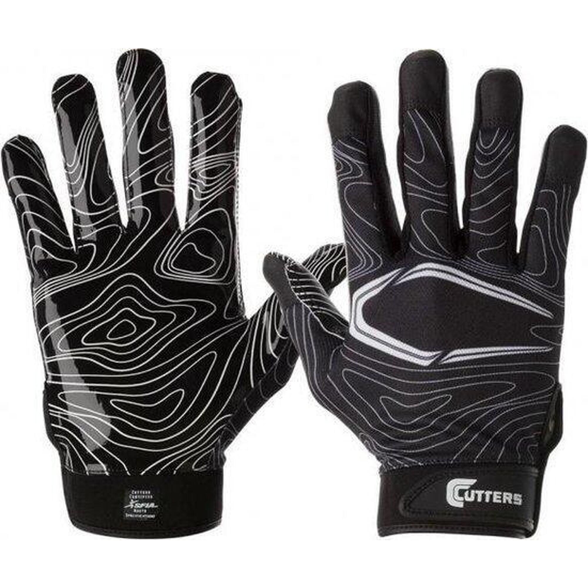 Cutters - Football Américain - Nfl - S150 - Gants - Gants De Receveur - Adultes (noir) - Gants - Multicolore|noir - S-m - Decathlon