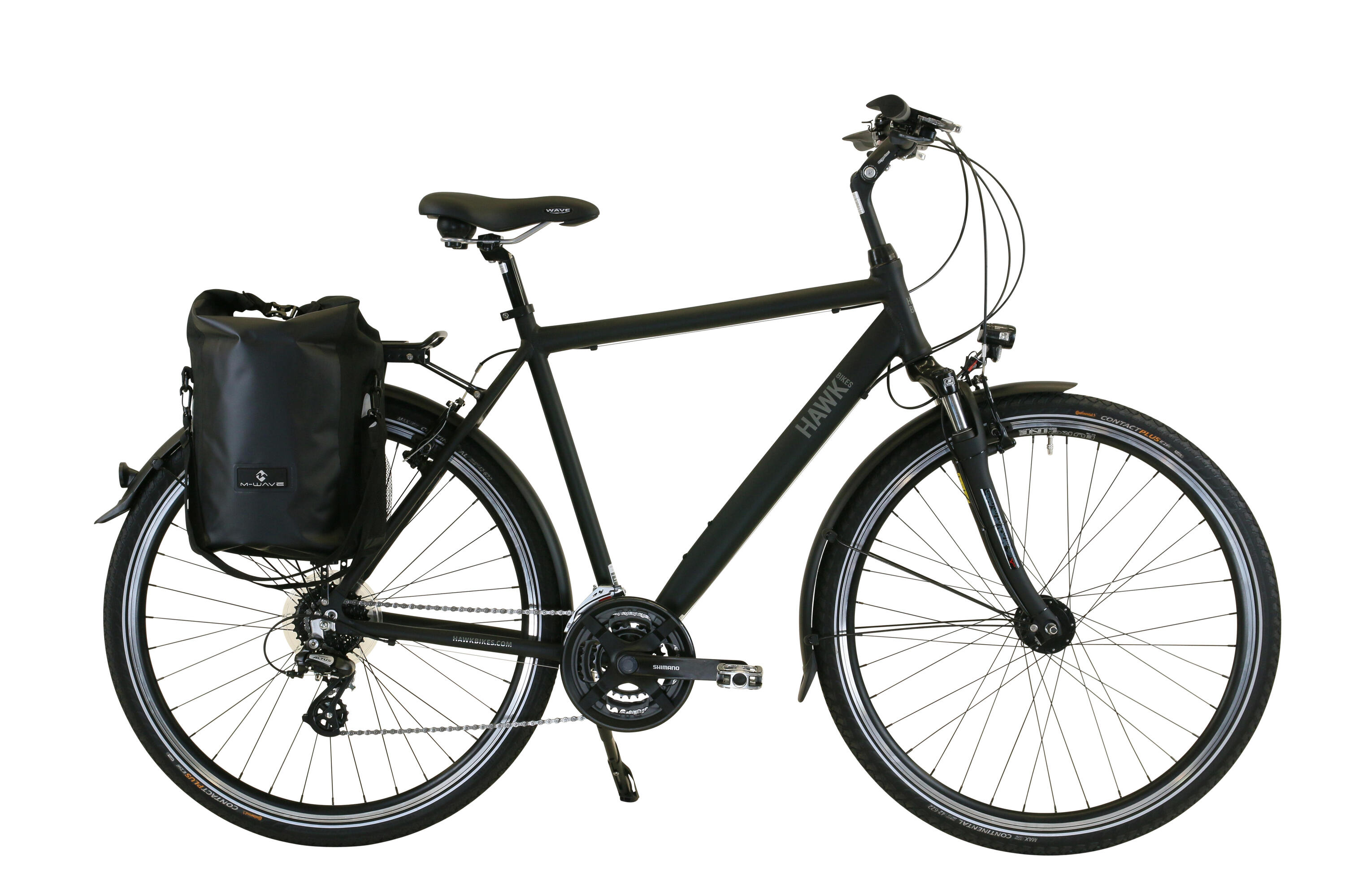 HAWK BIKES HAWK Trekking Gent Premium Plus inkl. Tasche Fahrrad Herren 28 Zoll 24 Gang