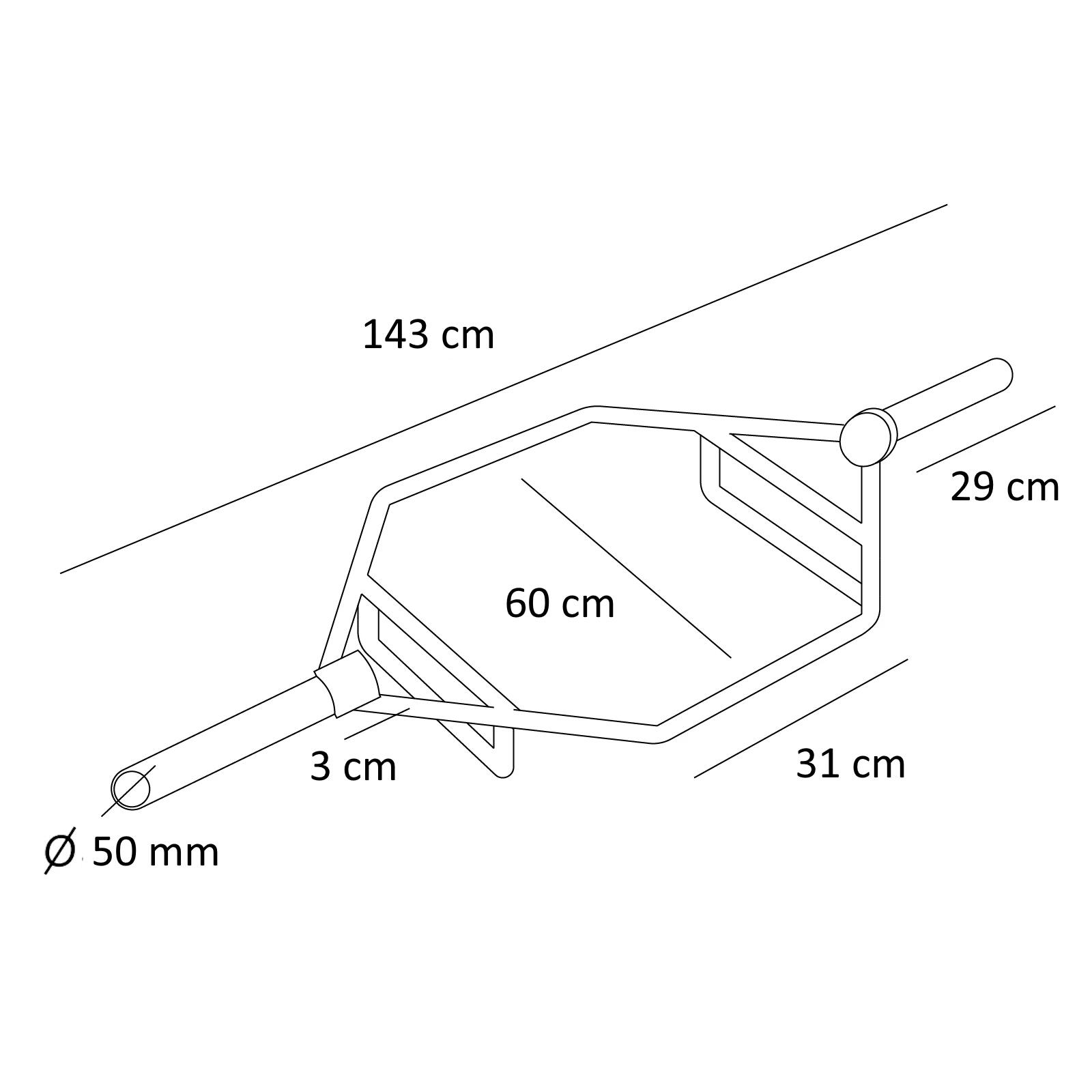 Olympische Hex Bar Trap Bar Olympische Halterstang FF 4/7