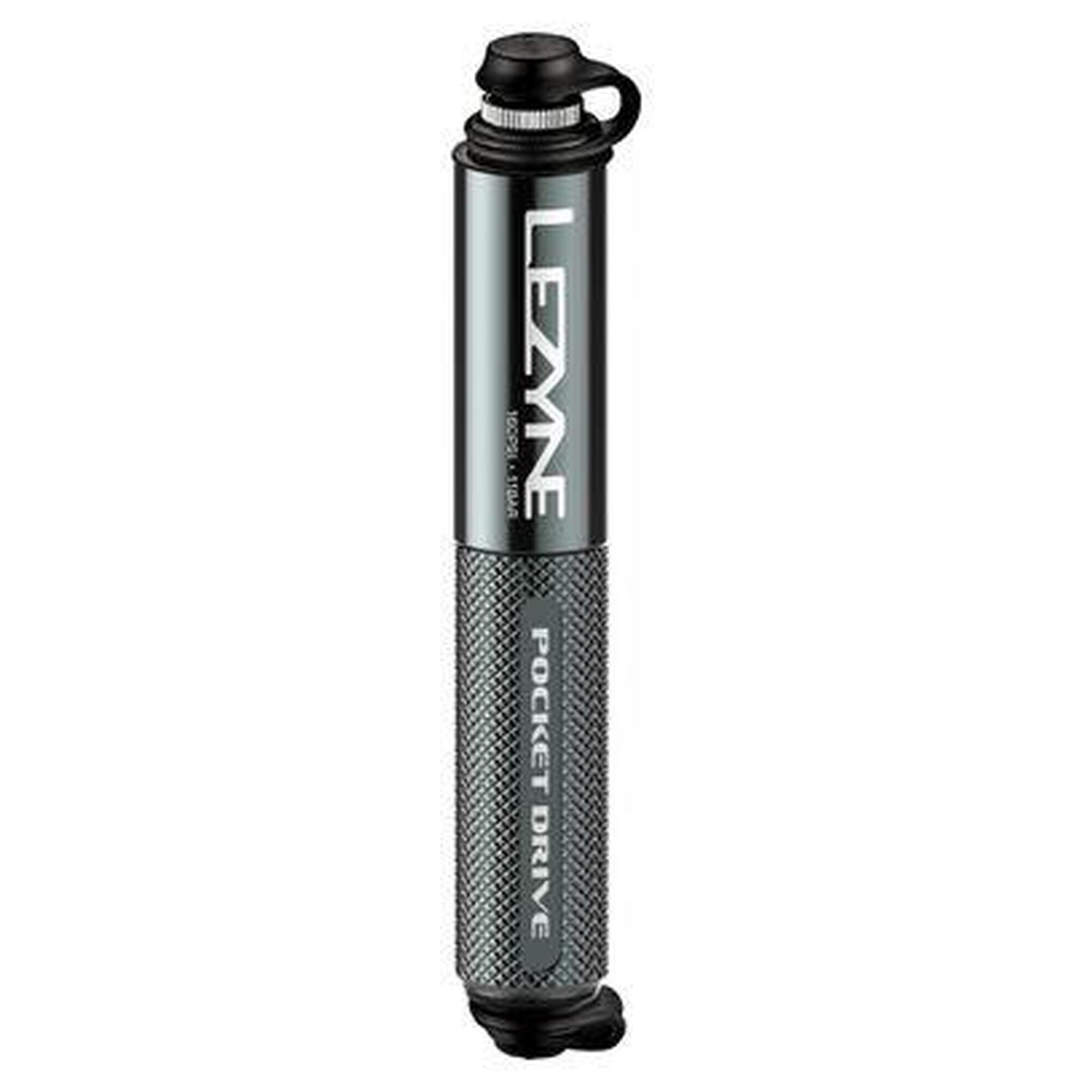 Pompe à Main Lezyne Pocket Drive (Max 160 psi / 11 bar) Gris