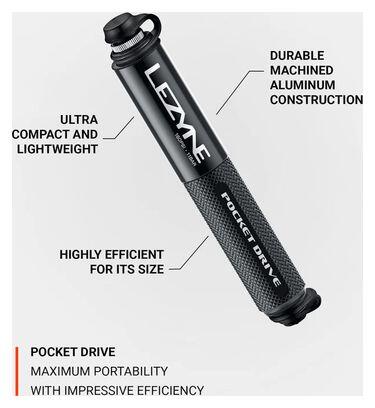 Lezyne Pocket Drive Hand Pump (Max 160 psi / 11 bar) Lite Grey 5/5