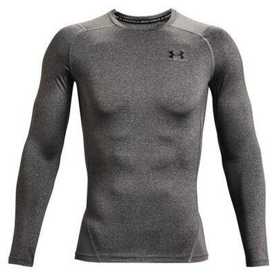 Under armour heatgear armour men's grey long sleeve compression jersey