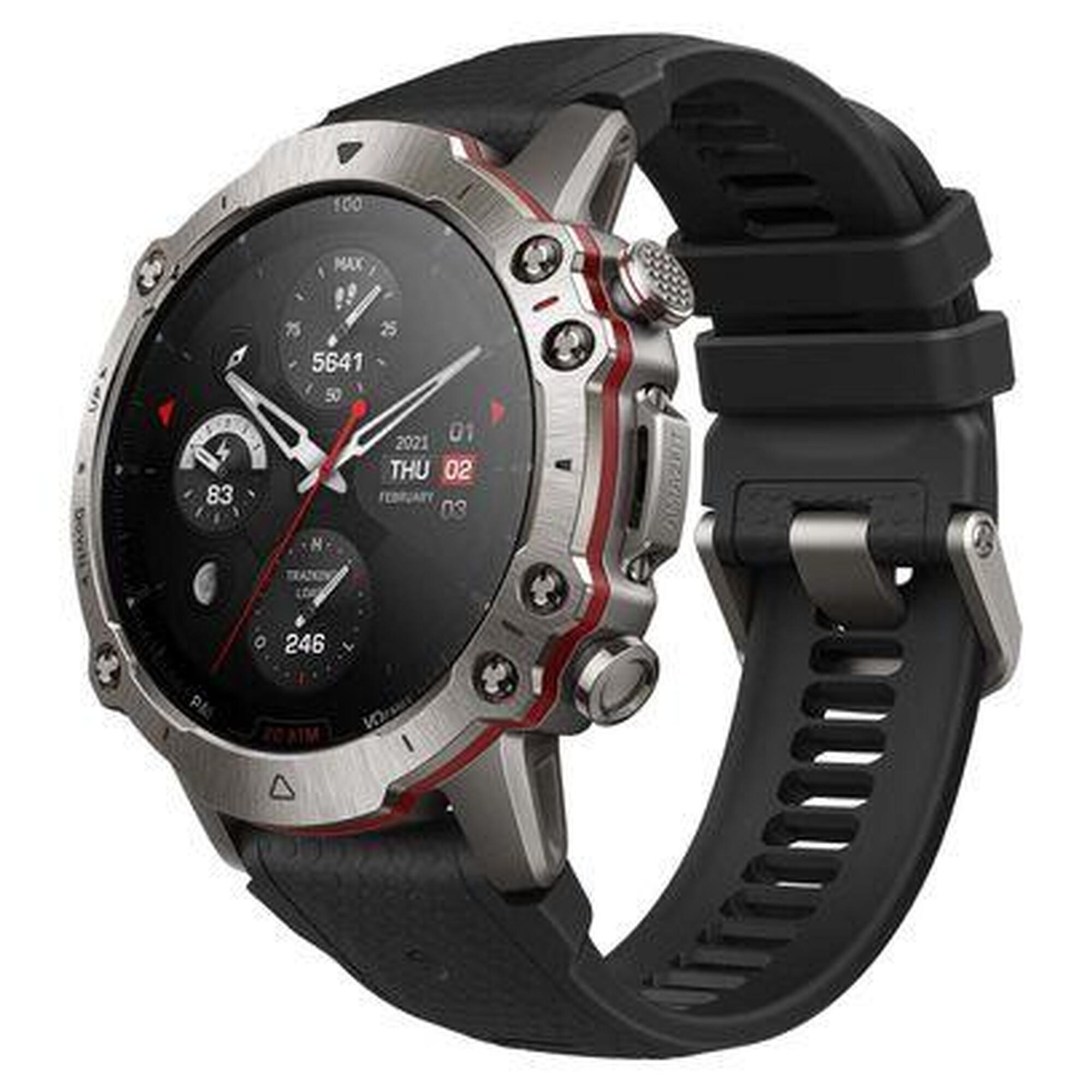 Amazfit - Montre Gps Amazfit Falcon Gris Titanium Noir Supersonic - Montre Connectée - Noir - Taille Unique - Decathlon
