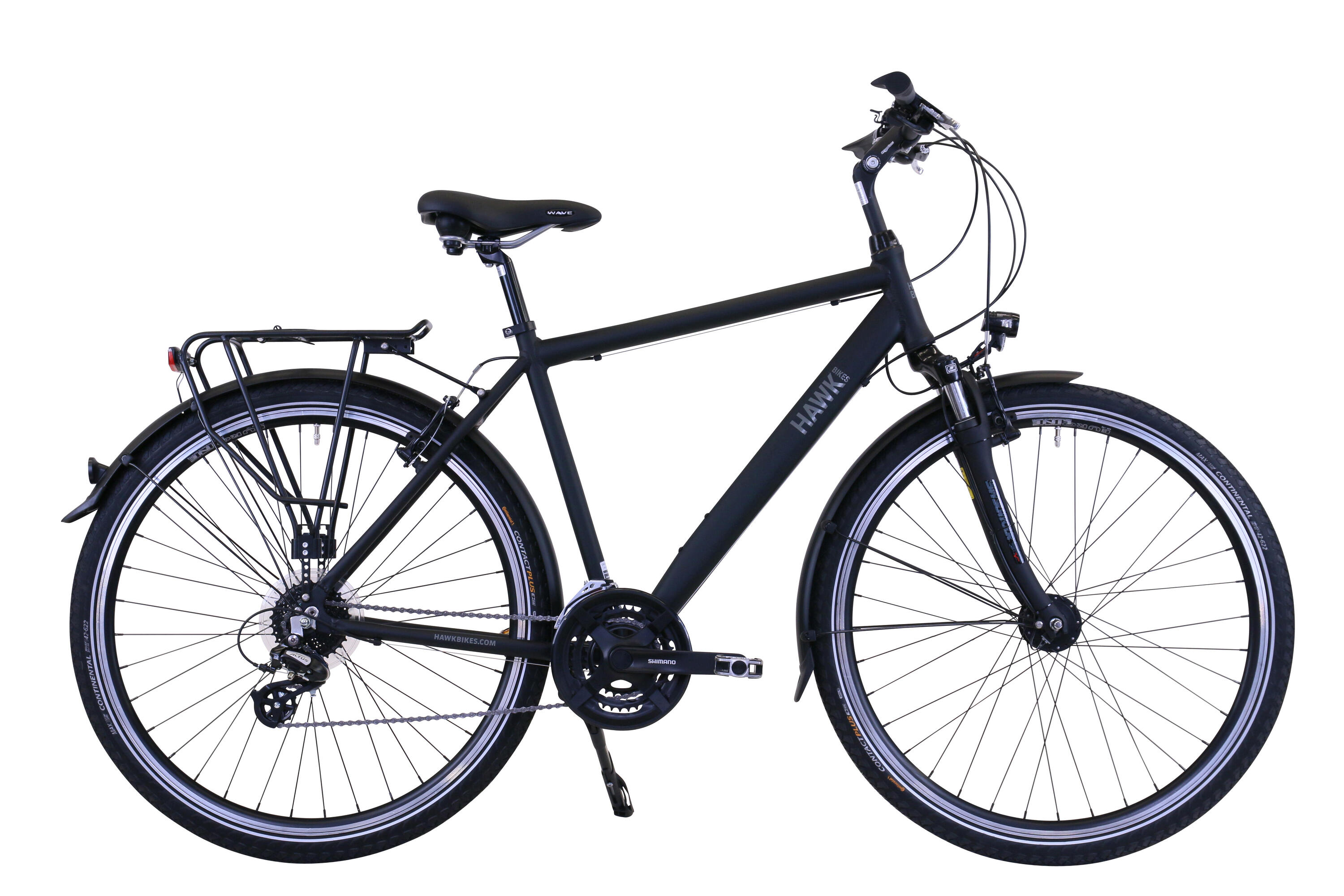 HAWK BIKES HAWK Trekking Gent Premium Fahrrad Herren 28 Zoll 24 Gang Kettenschaltung