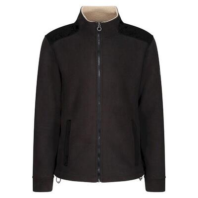 Heren fleecevest met volledige rits (donkere khaki)