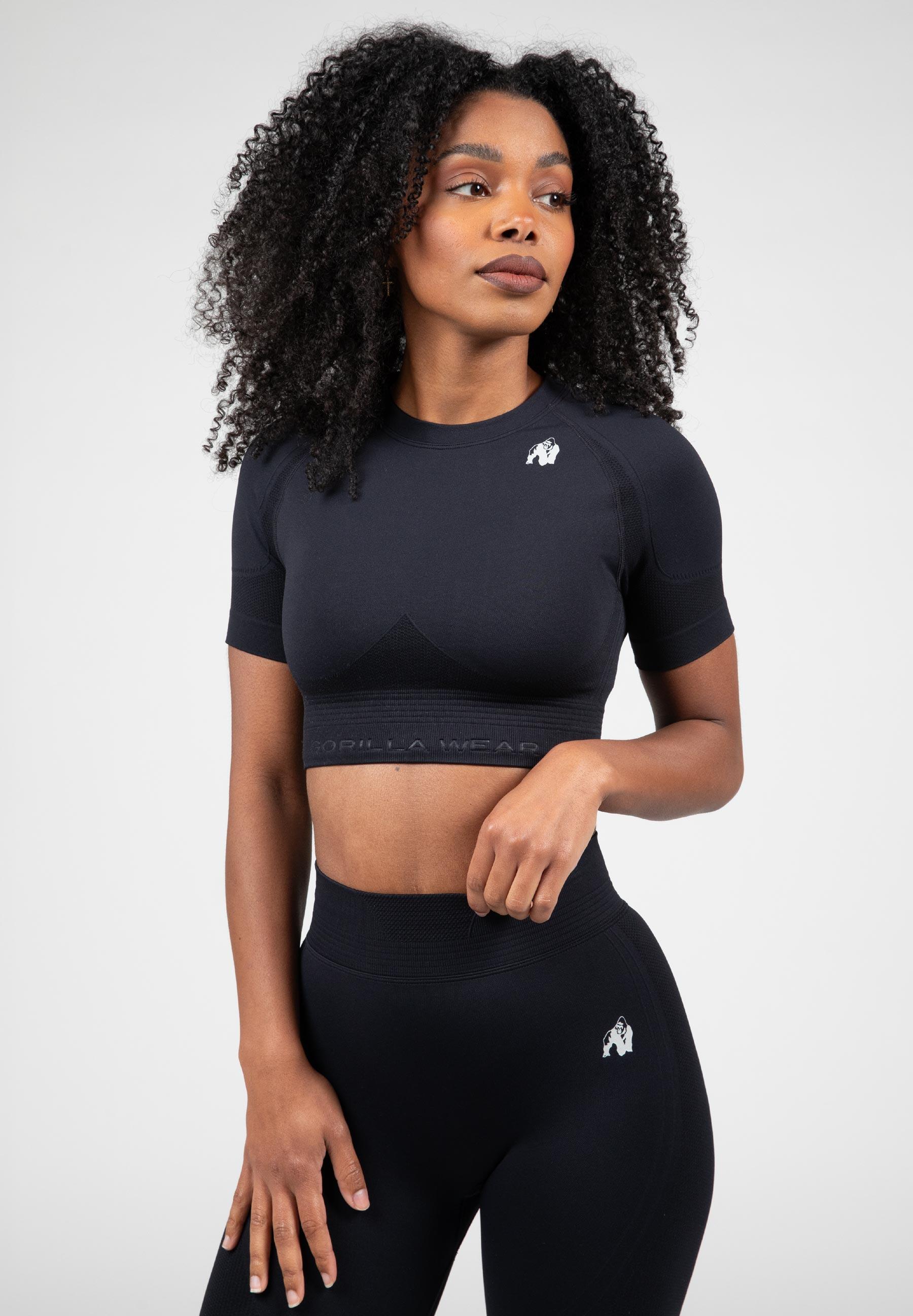 Whitney Sans couture Débardeur à capuche sans manches - Noir 1/6