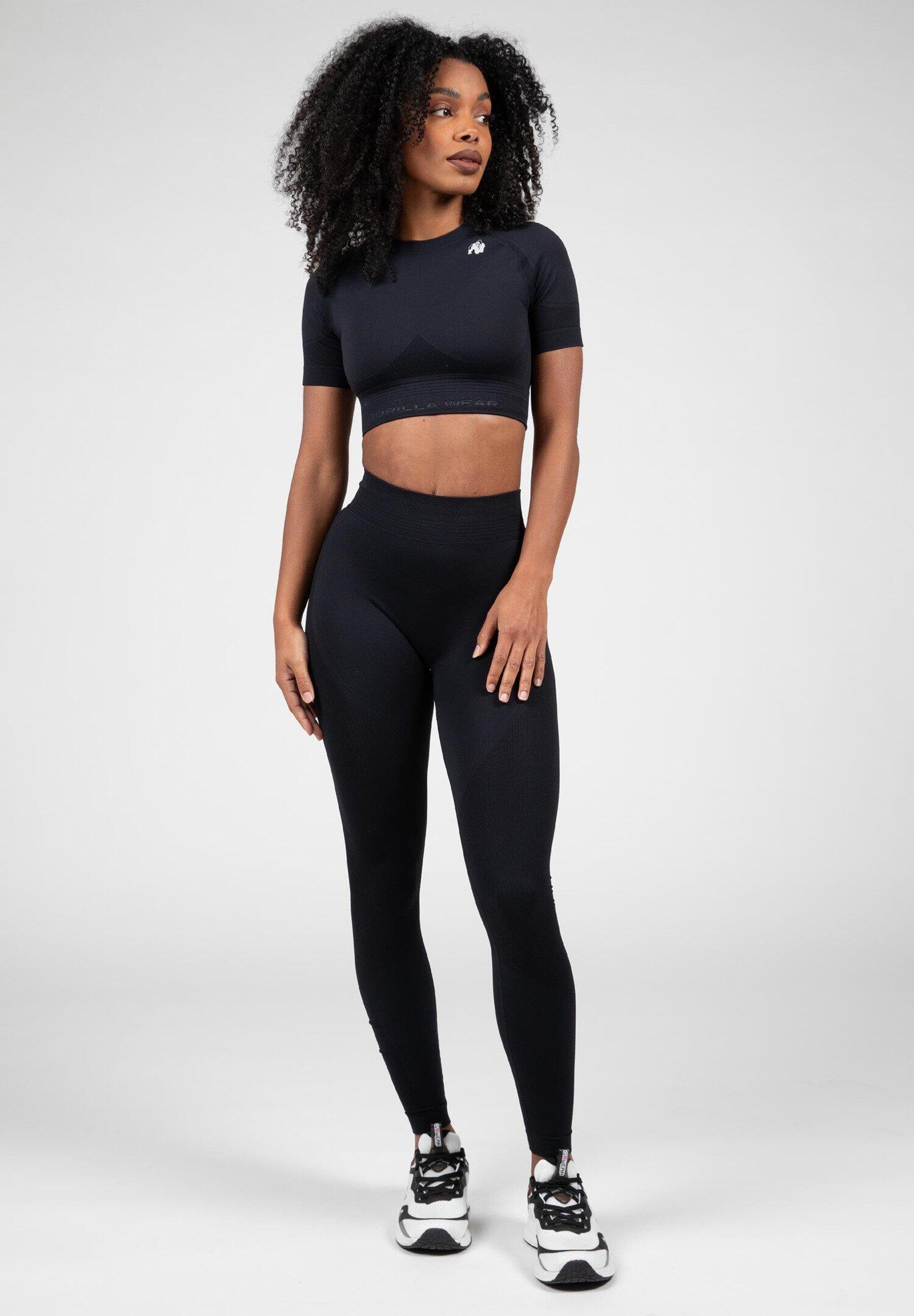 Whitney Sans couture Débardeur à capuche sans manches - Noir 3/6