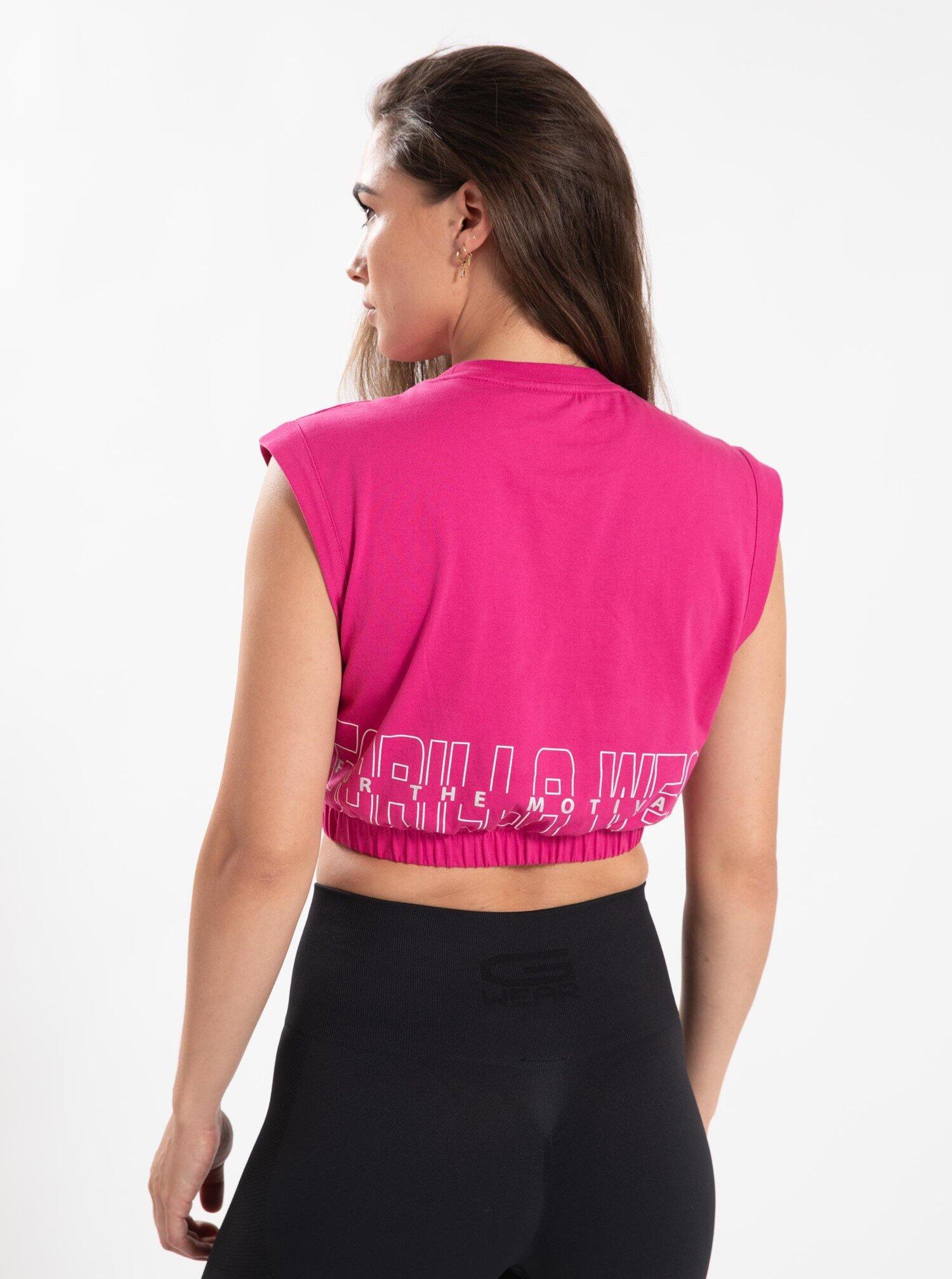 Albion Oversize Top con cappuccio - Rosa 2/7