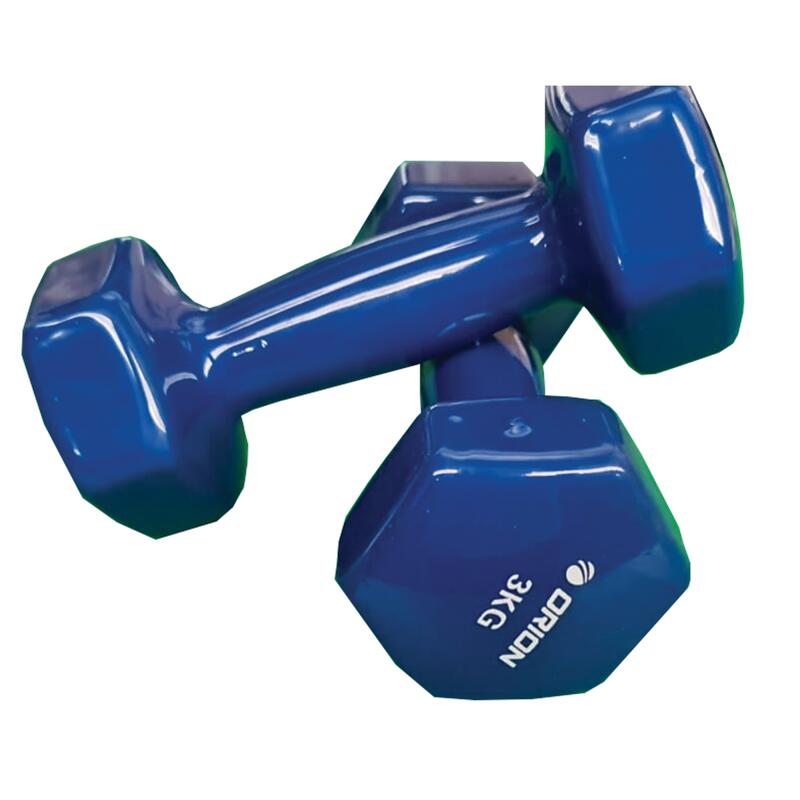 Gantera vinyl Orion 3 kg albastru