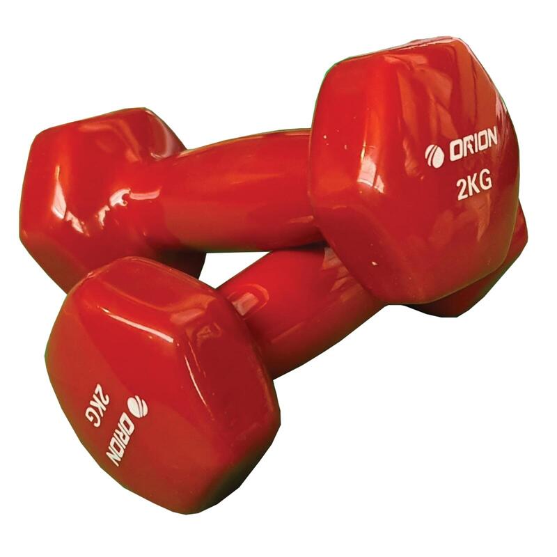 Gantera vinyl Orion 2 kg rosu