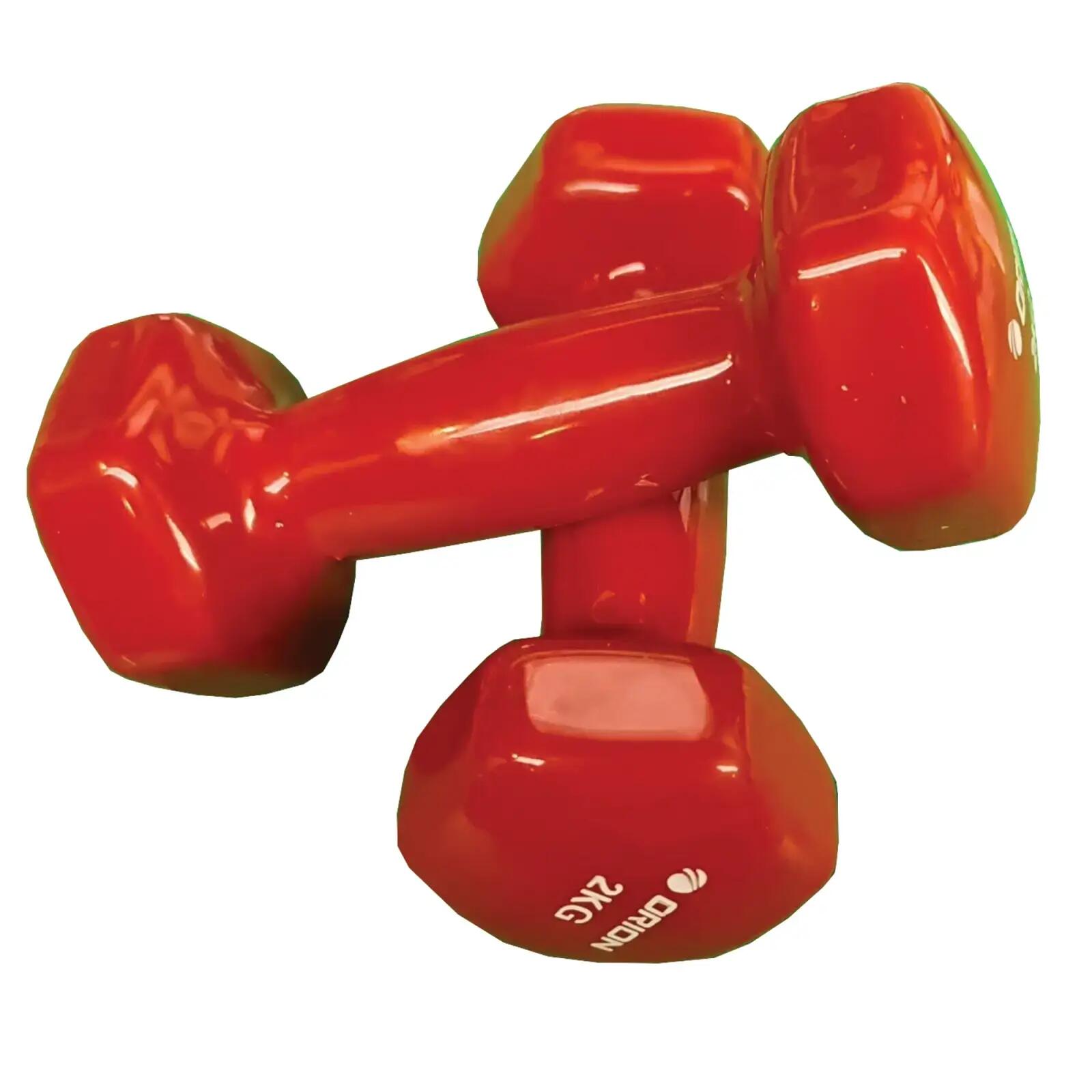 Gantera vinyl Orion 2 kg rosu 4/4