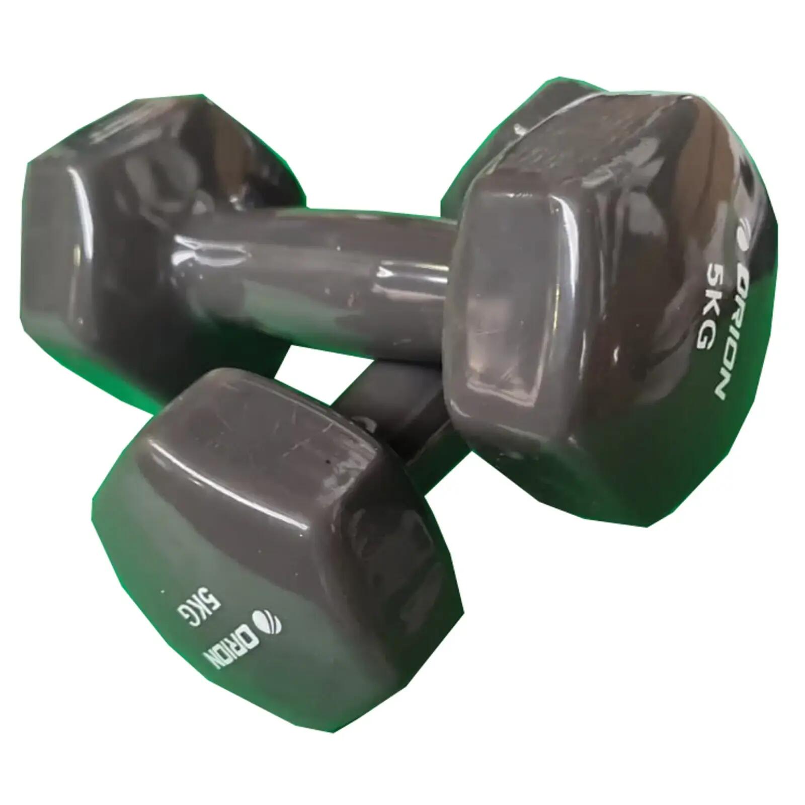 Gantera vinyl Orion 5 kg gri 3/4
