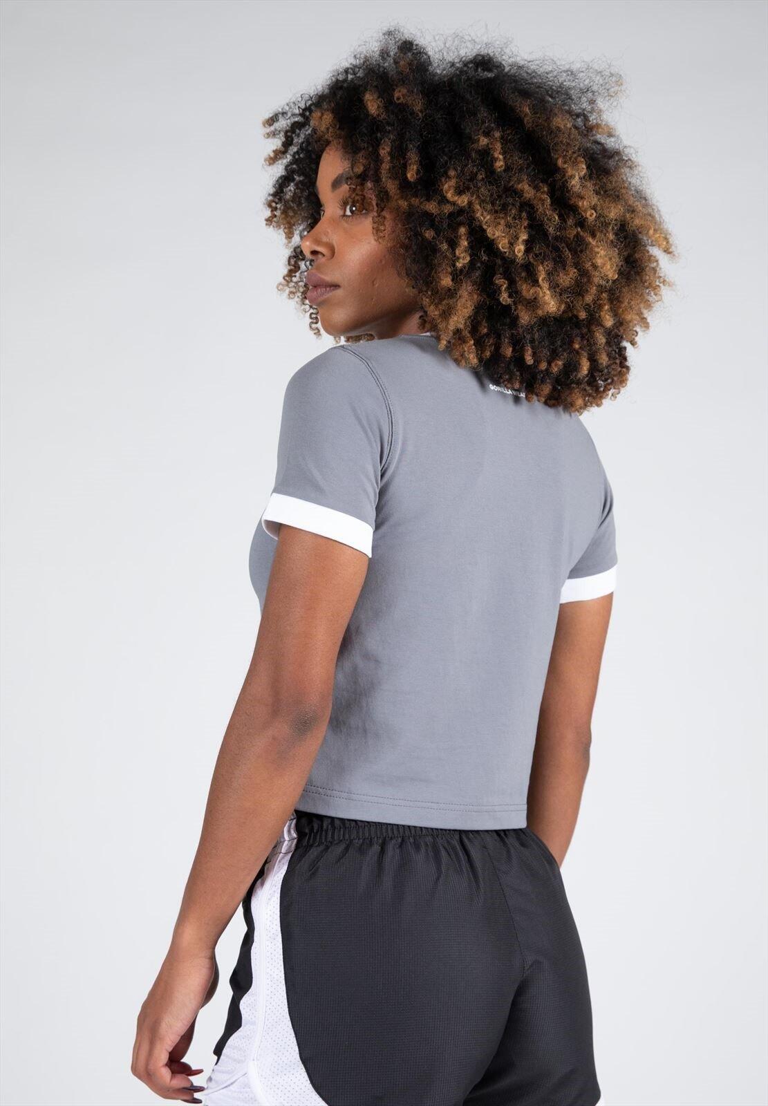 New Orleans Cropped Maglietta - Grau 6/6