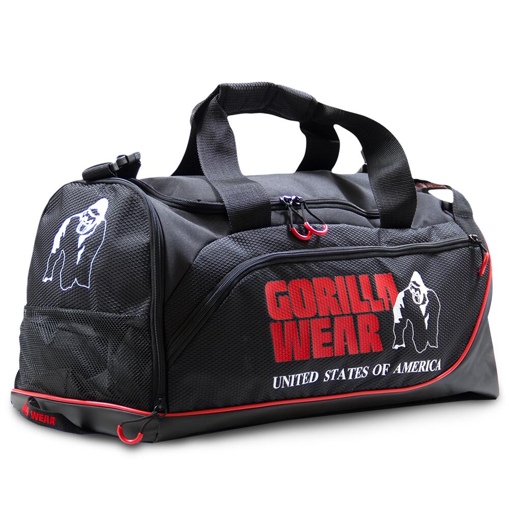 GORILLA WEAR Jerome Gym Bag -  Preto/Vermelho