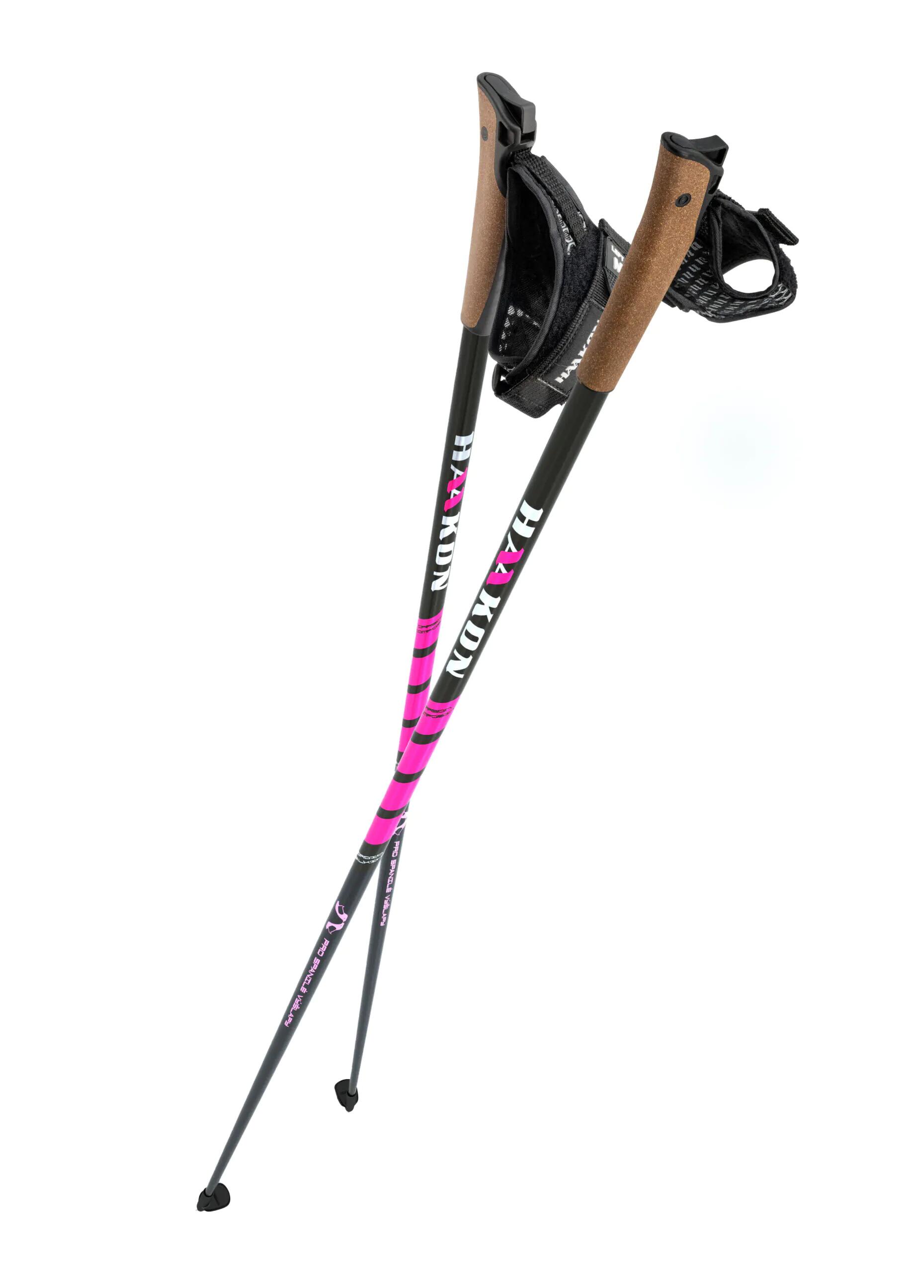 HAAKON Nordic walking stokken Black-Pink Carbon Composite