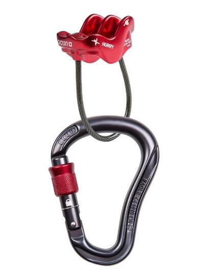 Set assicurazione Ocún Belay Eagle Screw con moschettone HMS