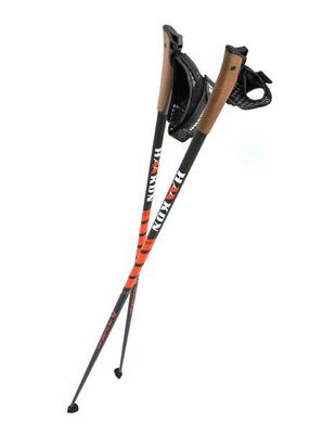 Nordic walking stokken orange carbon composite