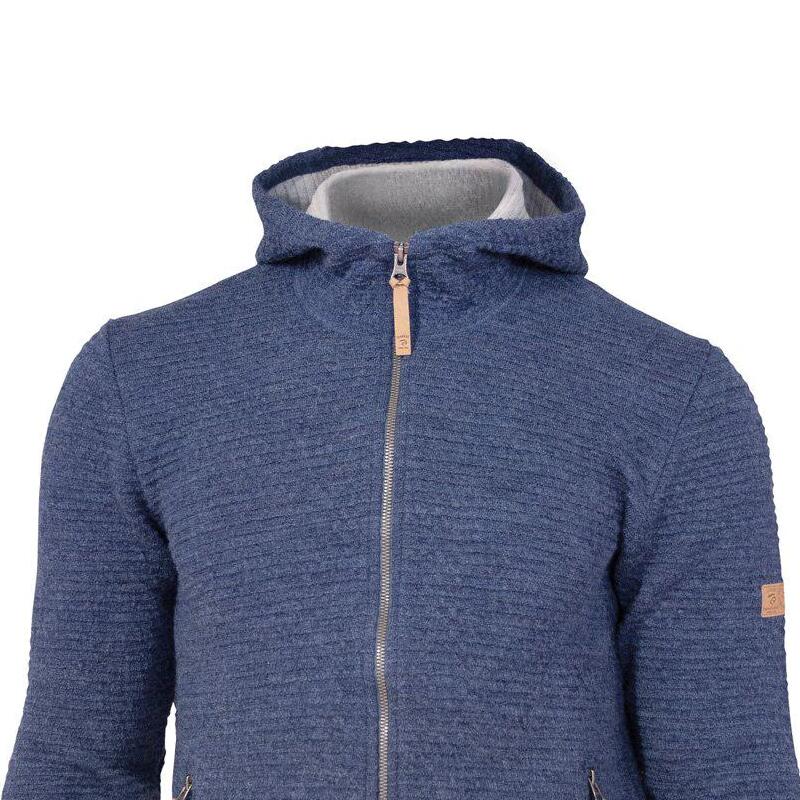 Cardigan en laine Morel Hood Male pour homme - Bleu Denim