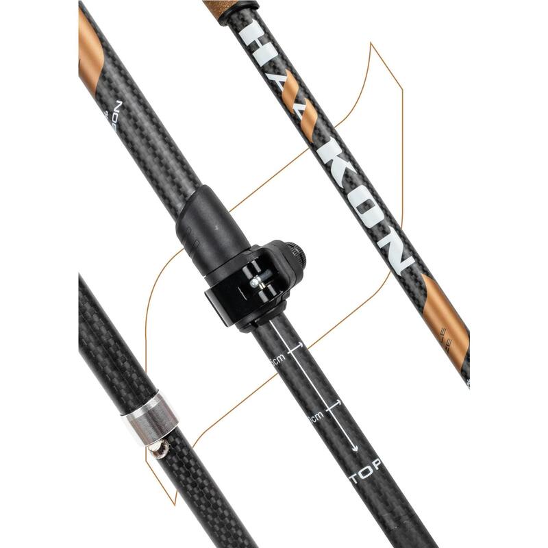 Składane kije do Nordic walking HAAKON Bronze