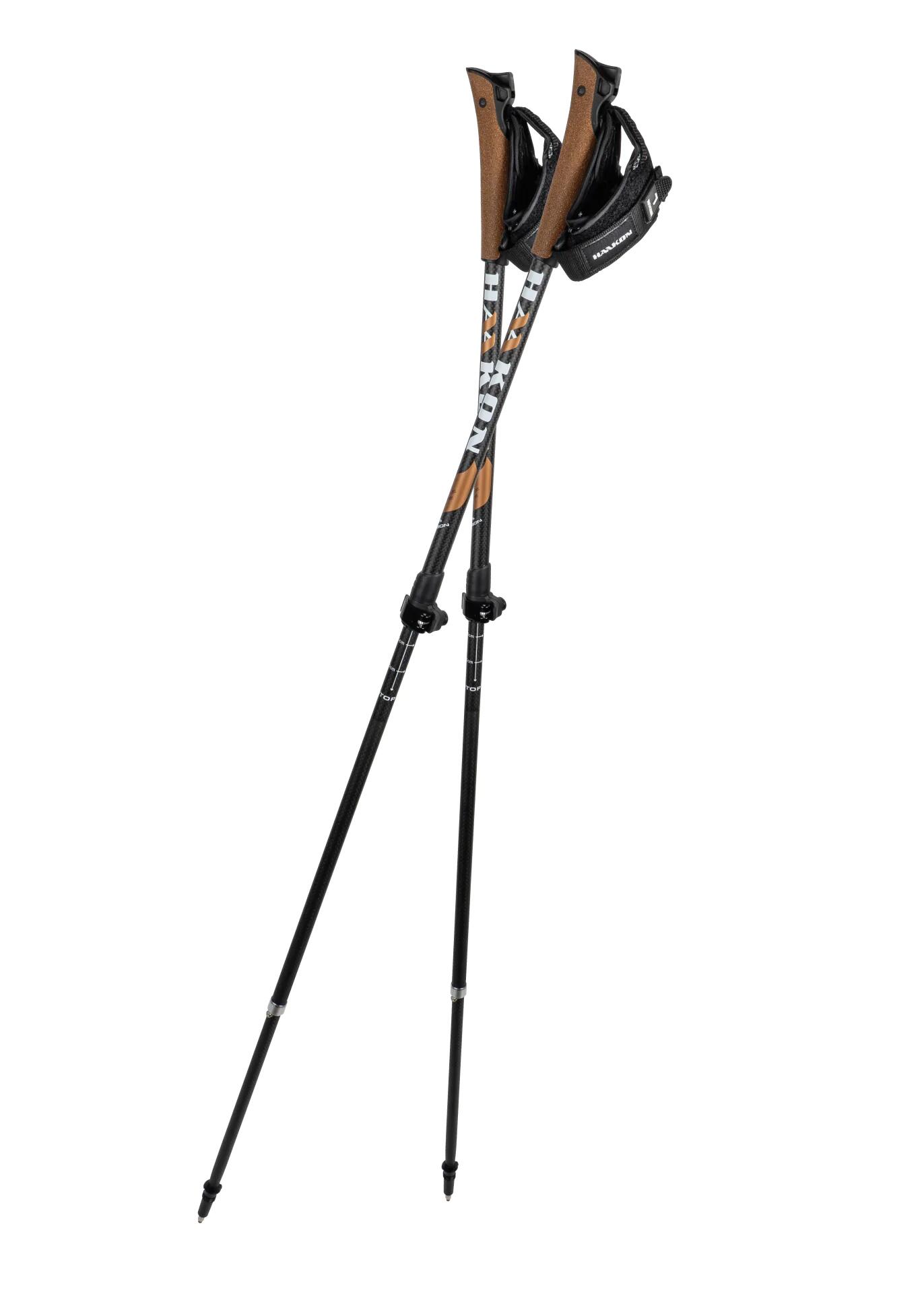 Opvouwbare en telescopische Nordic walking stokken Bronze 3/7