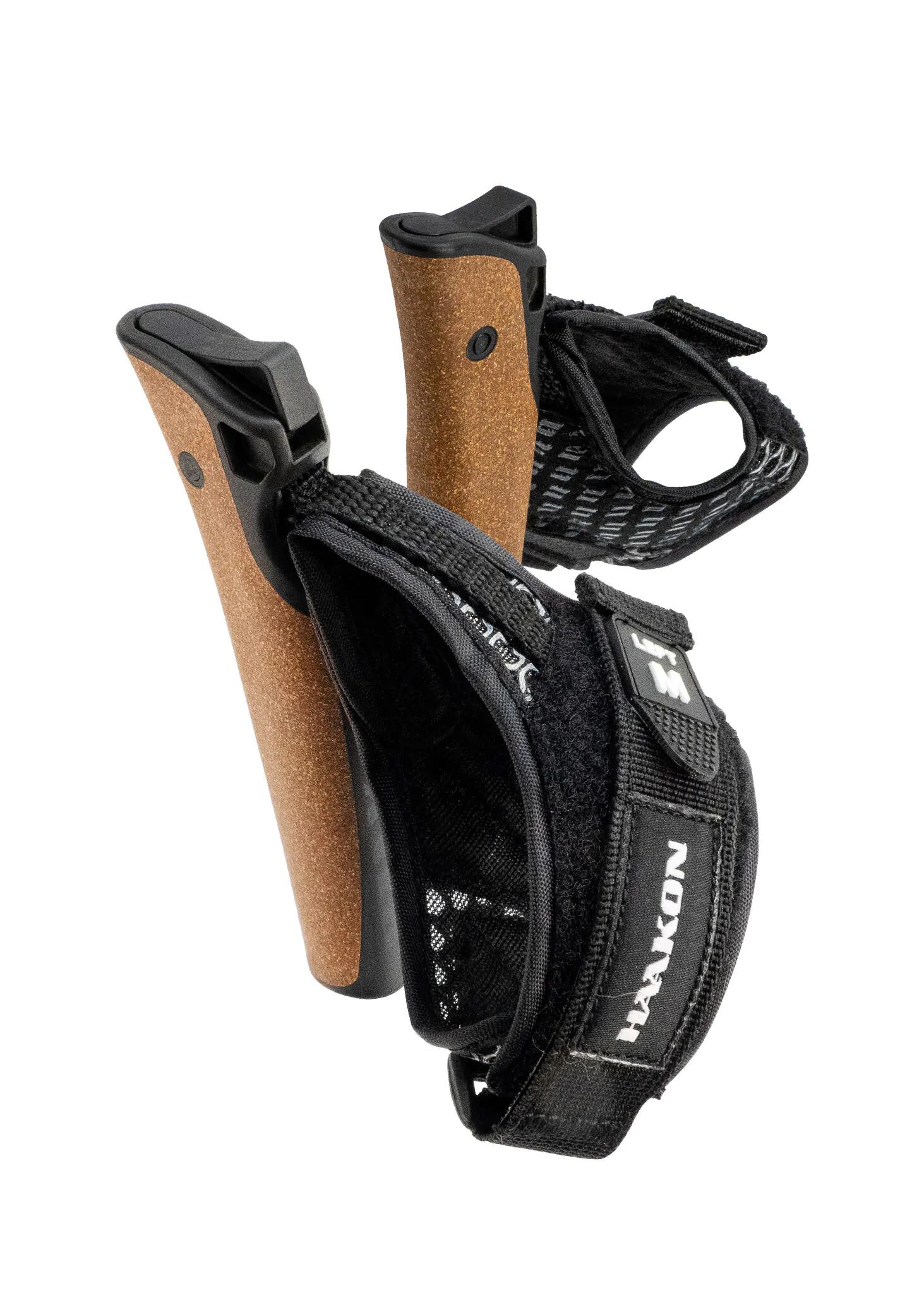Opvouwbare en telescopische Nordic walking stokken Bronze 5/7