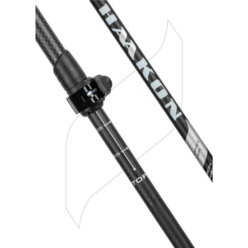 Nordic walking hole HAAKON Silver Teleskopické