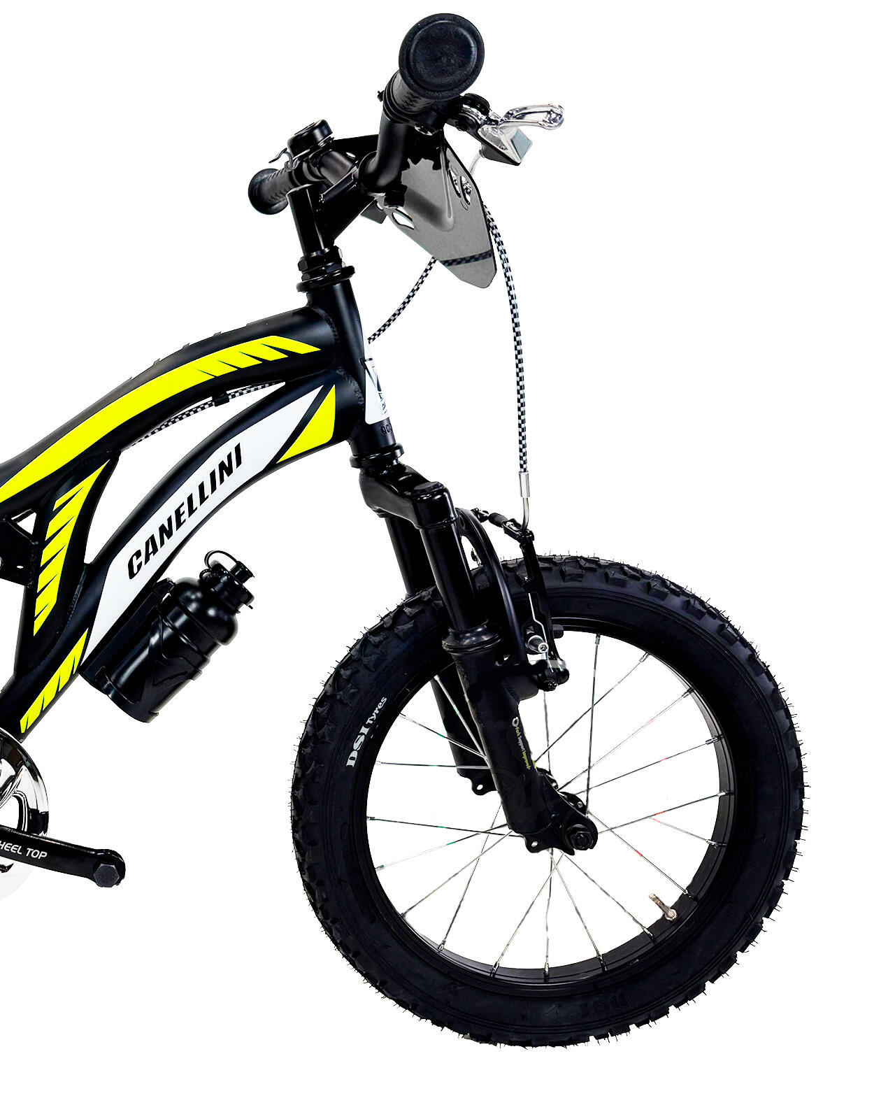 Kinderfahrrad MTB Canellini COLORADO 16" Full Suspension - Schwarz/Gelb 3/3