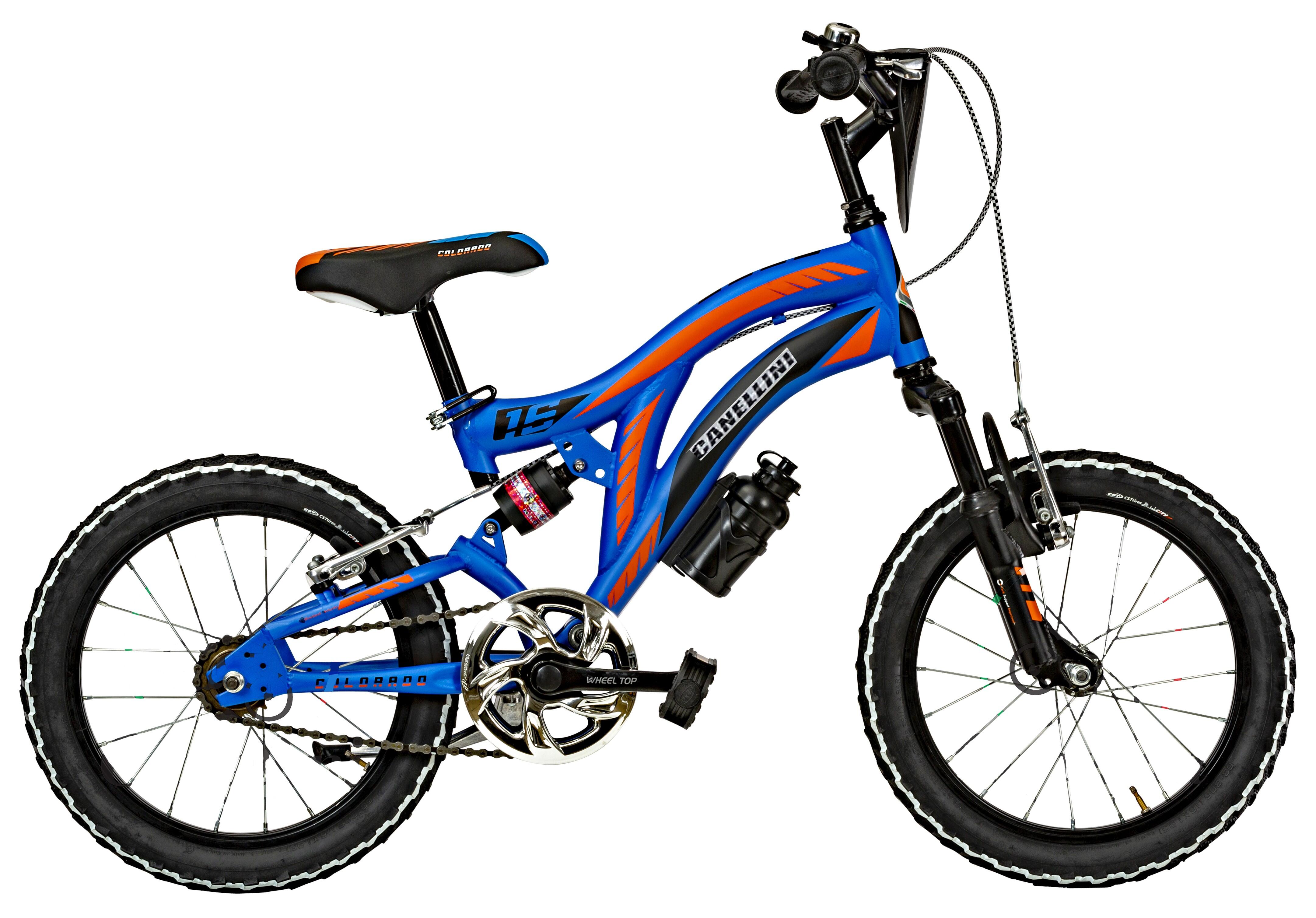 Bicicletă pentru băieți Canellini COLORADO 16 - Albastru/Portocaliu