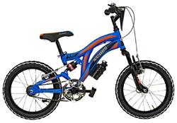 Vélo Enfant VTT Canellini COLORADO 16" Full Suspension - Bleu/Orange